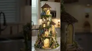 Butter Cream Wildflower Meadow Buttercream Frosting Cake Design ~ ASMR  #cake #cakedesign  #shorts