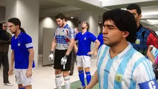 PES 2020 | ARGENTINA Legends vs ITALY Legends | Gameplay | PC