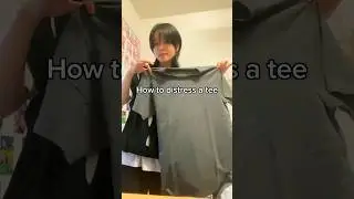 How to distress a thrifted tee