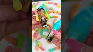 Yummiland Sour Gummi CANDY DIY Lip Gloss Satisfying Video ASMR! 🍭 #shorts #asmr #oddlysatisfying