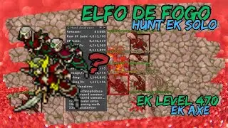 TIBIA - ELFO DE FOGO - HUNT EK SOLO