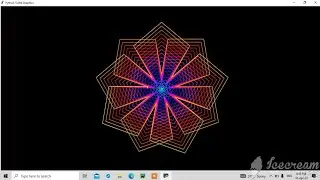 Amazing Design Using Python Turtle 🐢 ||Graphics Design|| #python #turtle #design #viral #viralvideo