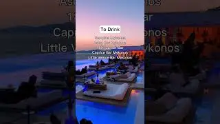 Where to eat/drink/stay in Mykonos🏝