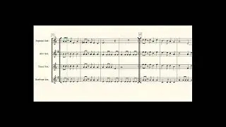 Apache for Saxophone quartet.
