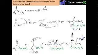 195-  Mecanismo de transesterificação (reação de um éster com um álcool )