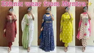 Myntra ethnic wear😍🫶 #kurtaset #myntrahaul 