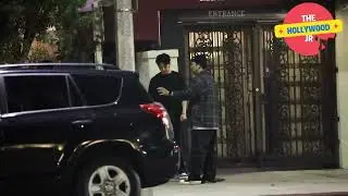 Jungkook is at Matsuhisa restaurant with his girlfriend Shin Hyunji. 9th September 2023 in LA.