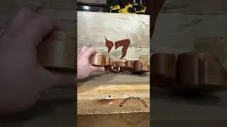 Assembling the custom monogram sculpture #shorts
