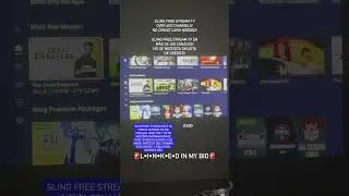 Sling free stream tv! No payment info needed! #freestream #freeshows #freemovies