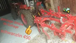 buttage des vignes avec les disques