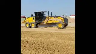 Machinery grader activity on the road construction. #Machineryofficial #Shorts #979