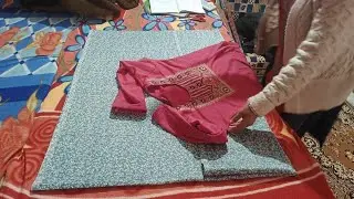 Simple salwar suit cutting ✂️|| how to cut simple suit and salwar|| #stitching #cutting