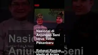 Rahmat Pantun Hadir di Acara Malam Perayaan Hari Pantun Nasional di Anjungan Seni Idrus Tintin Pekan