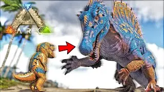 ARK pero REEMPLACÉ cada DINO por un ESPINOSAURIO...