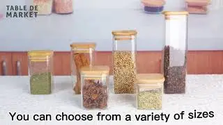 Square Glass Jars With Lids
