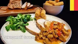 Stroganoff: Creamy Paprika Sauce, with a Splash of Vodka!