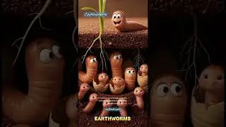🪱 Fun Facts About Earthworms | Small Body, Big Role! Part 2 #cuteanimalworldstories