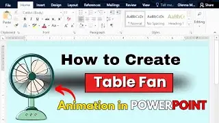 PowerPoint Fan Animation | Amazing Table Fan Design #gavyaeduzone