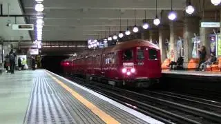 London Underground 1938 Stock 10012 and 11012 passing Gloucester Road