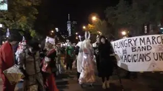 Village Halloween Parade~NYC~2016~Hungry March Band Showing How It's Done~NYCParadelife