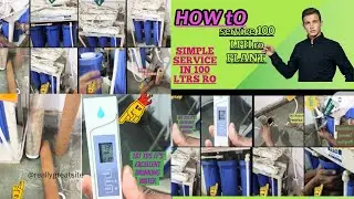 how to Kent ro service#100ltrs Kent ro plant service kaise kare.kent ro ka filter kaise change kare.