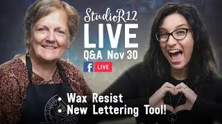 Paint Letters Easily with Stencils | Chippy Background Technique | Facebook Live Q&A: 11/30/21