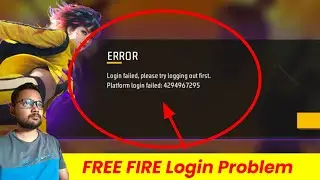 Login failed please try logging out first Free Fire Login Problem | Platform login failed Free Fire