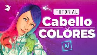 Cabello de COLORES | Illustrator Tutorial