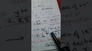 #Bonding# formation of CaCl2 # electrostatic forces of attraction @ Veena Dixit Chemistry IIT jee