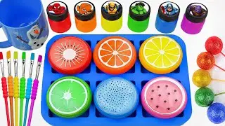 Satisfying Video l DIY How To Make Biant Crazy Sprunky Frutes & Slimes from Rainbow Herts Candy ASMR