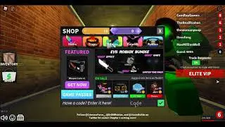 ROBLOX GUESTY CODES!! FREE KNIFE SKIN AND COINS!!