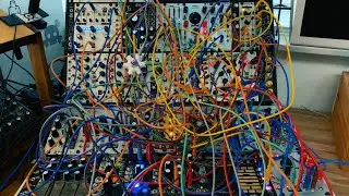 pluck.&.qpas: flying.in.a.dream; intellimantis modular system :: 2019.05.26 :: modular synth