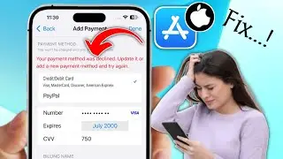 Your payment method was declined. update it or add a new payment method and try again Fix 2025