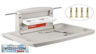 VEVOR Horizontal Baby Changing Table Wall mounted Baby Diaper Changing Station Vertical Fold