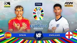 Spain vs England || UEFA Euro Cup 2024 - Final Match - [4K@60FPS PC Gameplay] - EA FC24