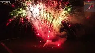 Flammenshow, Feuerwerk, Lichterbild, St. Johann in Tirol, 2022