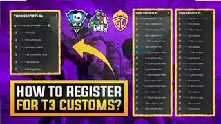 How to Register For T3 Customs of BGMI | How to Join Daily T3 Customs | Join T3 Scrims BGMI | T1,T2