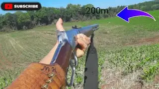 Teste de efetividade da escada de mira da puma 357 mag ! atirando a 50-100-200 metros.