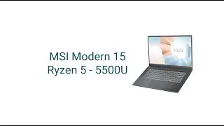 MSI Ryzen 5  5500U 15'' Laptop Unboxing
