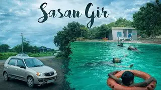 24 Hours in SASAN Gir Forest 😱 Alto Long Drive in Rain | Pool masti 🏊&zwj;♂️