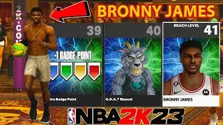 BRONNY JAMES in NBA 2K23 is GAMEBREAKING! LEBRON JAMES SON IS A GLITCH! NBA 2K23 SEASON 6 BEST BUILD
