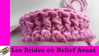 Technique de crochet : la bride en relief avant