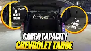 2023 Chevrolet Tahoe - True Cargo Capacity Given In Inches