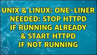 Unix & Linux: One-Liner needed: Stop  