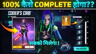 FREEFIRE NEW EVENT |HOW TO COMPLETE 100% IN CODER'S CRIB EVENT |11 SEPTEMBER NEW EVENT |FF NEW EVENT