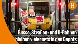 Verdi-Warnstreiks: Öffentlicher Nahverkehr bundesweit beeinträchtigt
