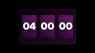 4 Hours Countdown Timer with Black Screen   240 Minutes Countdown
