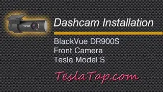 BlackVue Front Dashcam Installation in Tesla Model S
