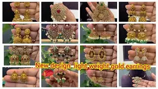Light weight gold earrings / hair accessories / simple necklaces (WhatsApp 9553613990)