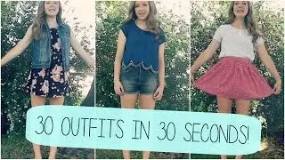 30 Outfits in 30 Seconds⎥Allison Alivia